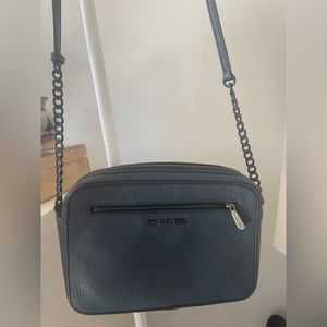 Michael Kors Blue and Black Crossbody